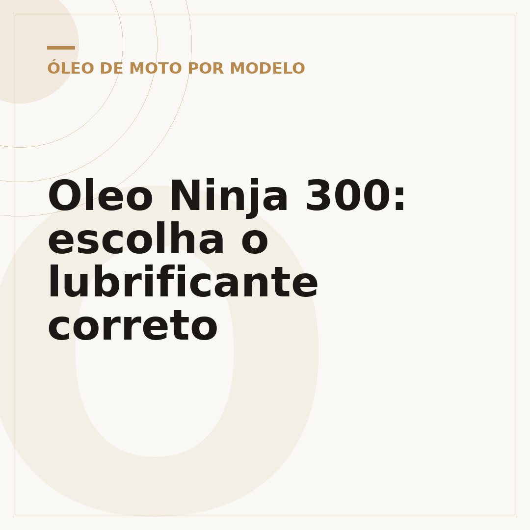 Oleo Ninja 300: escolha o lubrificante correto