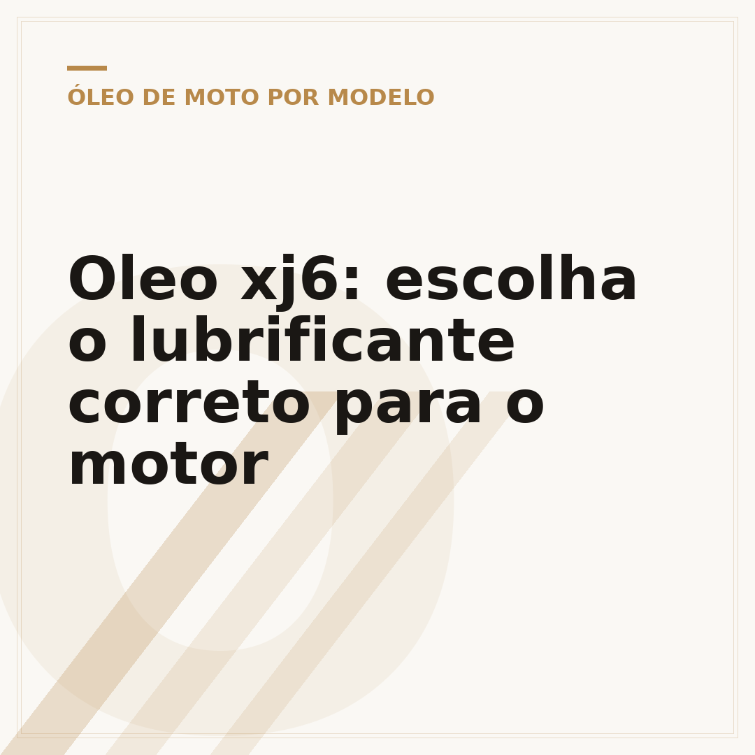Oleo xj6: escolha o lubrificante correto para o motor
