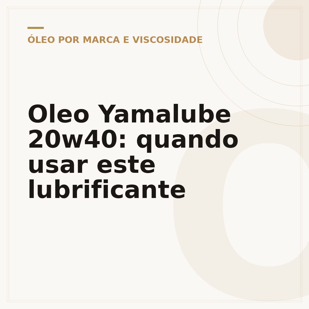 Oleo Yamalube 20w40: quando usar este lubrificante