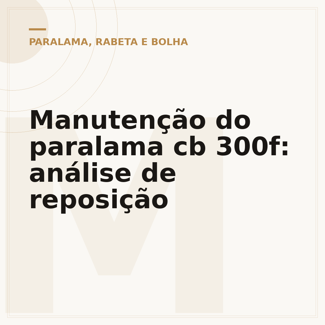 Manutenção do paralama cb 300f: análise de reposição