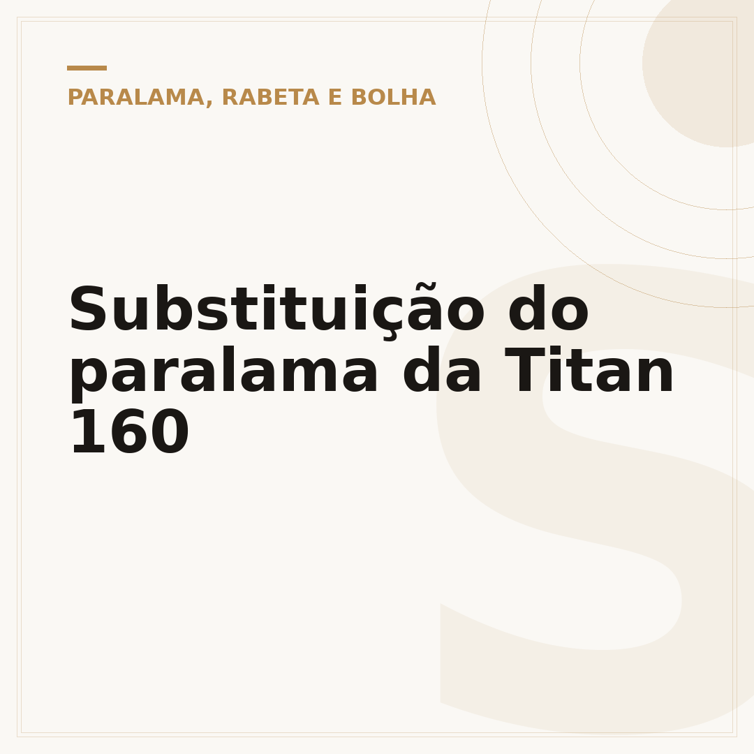 Substituição do paralama da Titan 160