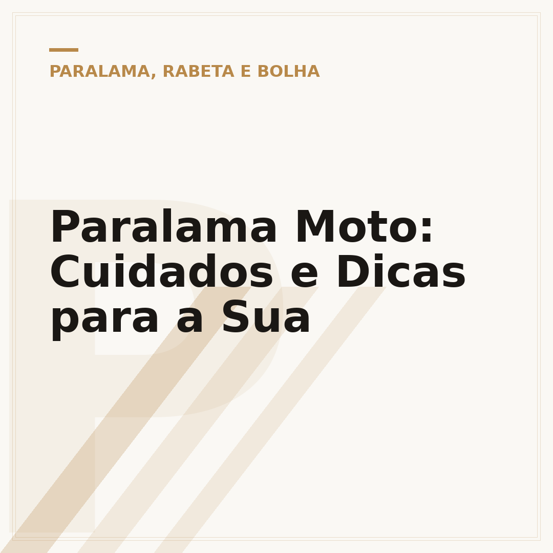 Paralama Moto: Cuidados e Dicas para a Sua
