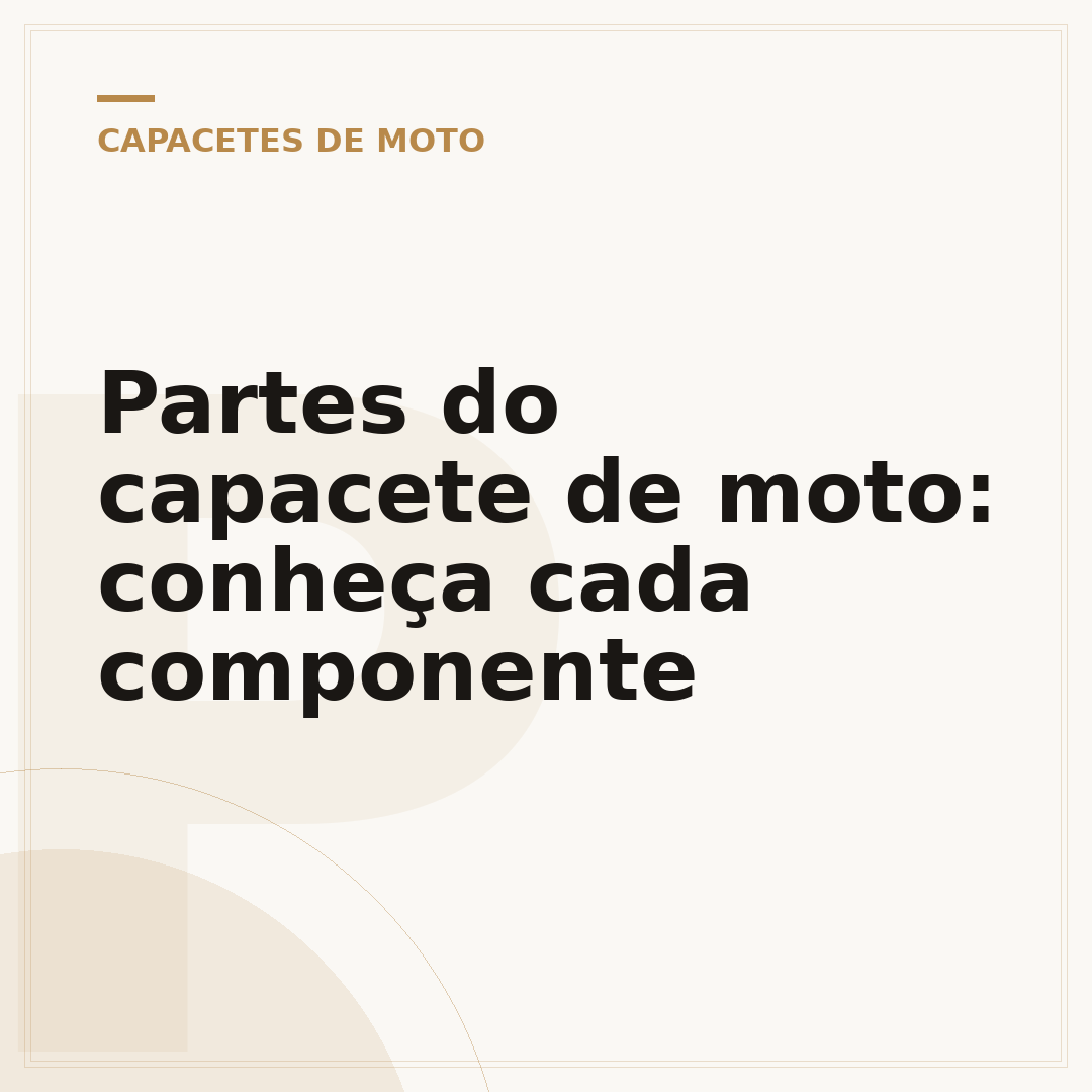 Partes do capacete de moto: conheça cada componente