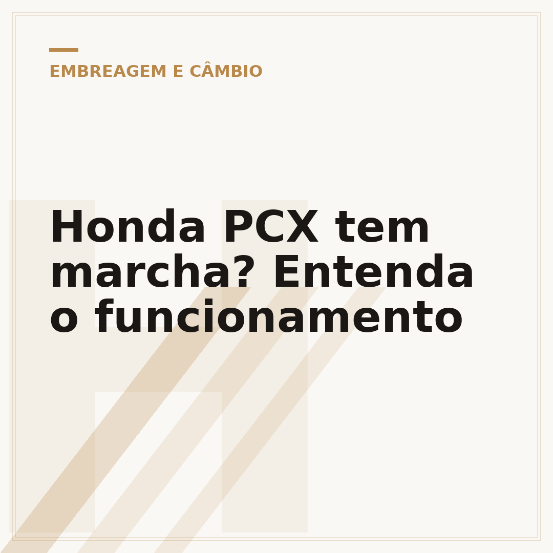 Honda PCX tem marcha? Entenda o funcionamento