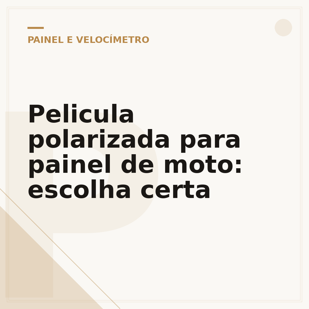 Pelicula polarizada para painel de moto: escolha certa