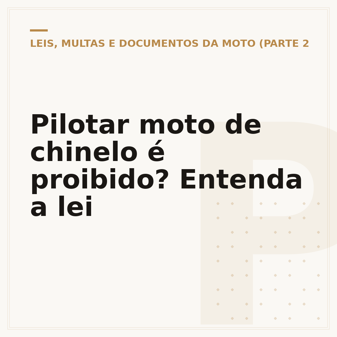 Pilotar moto de chinelo é proibido? Entenda a lei