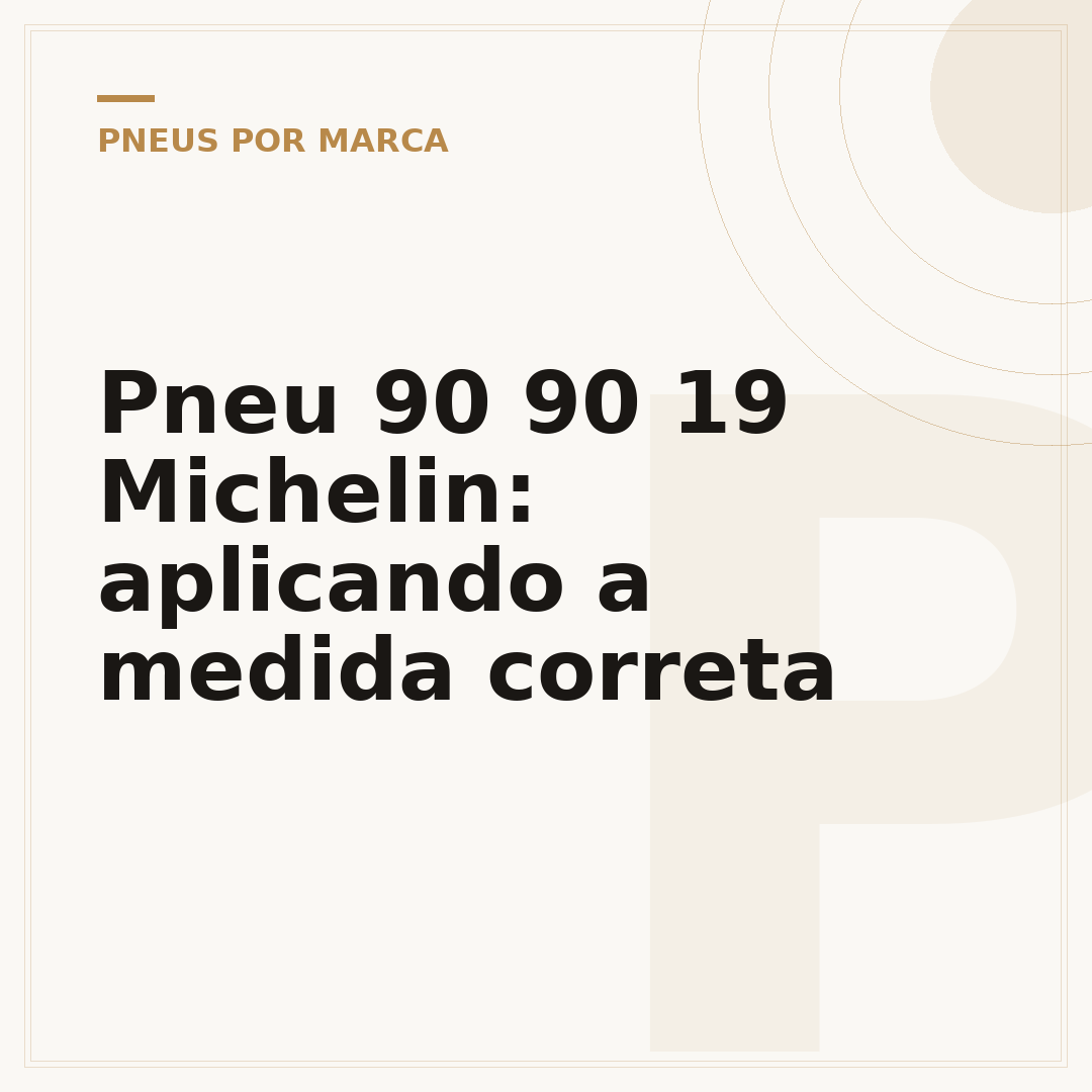 Pneu 90 90 19 Michelin: aplicando a medida correta