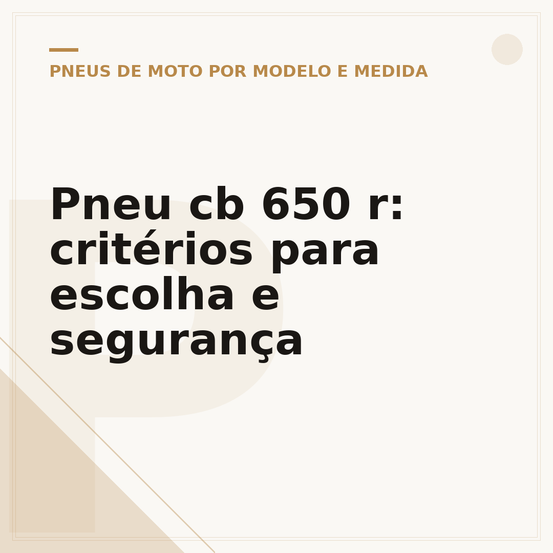 Pneu cb 650 r: critérios para escolha e segurança
