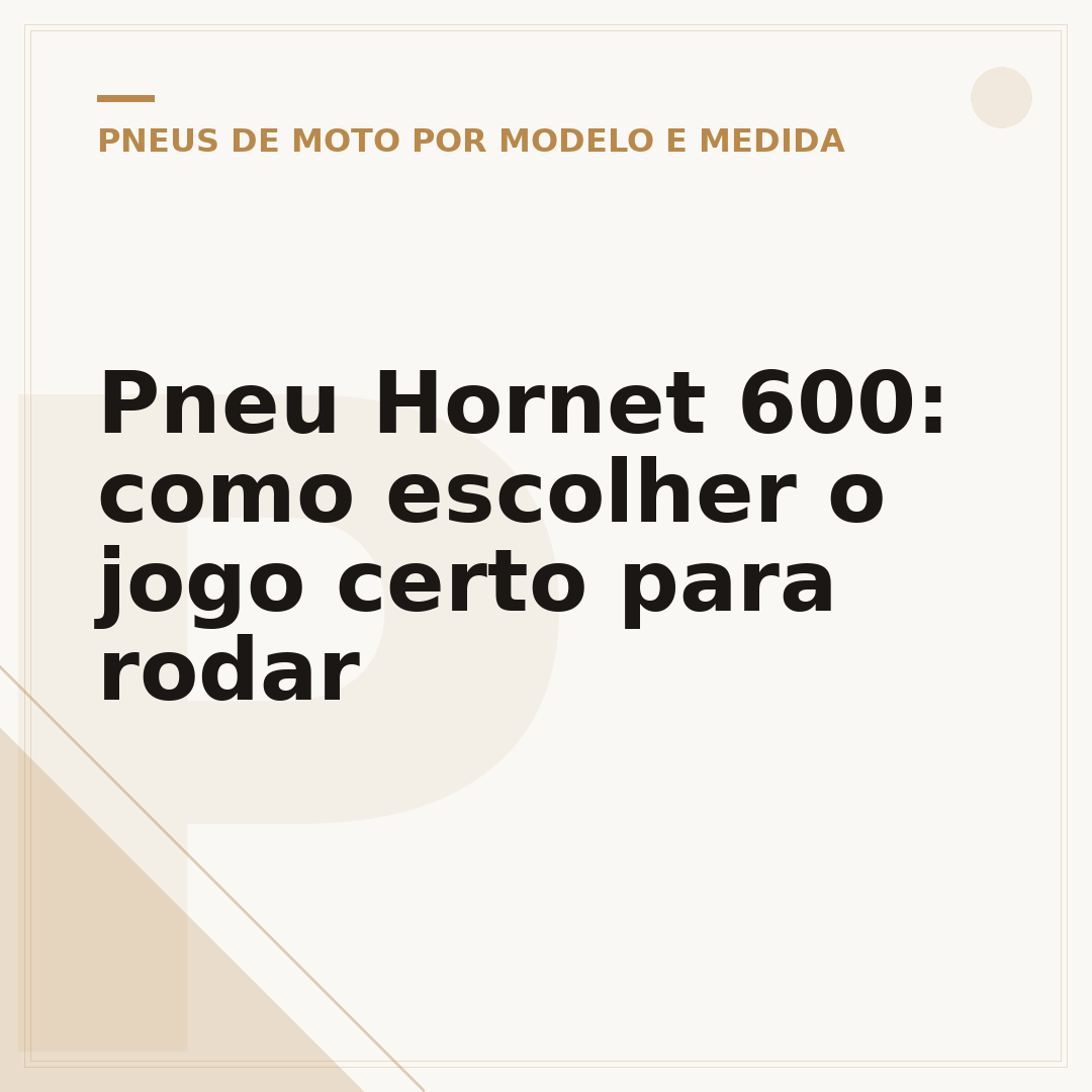 Pneu Hornet 600: como escolher o jogo certo para rodar