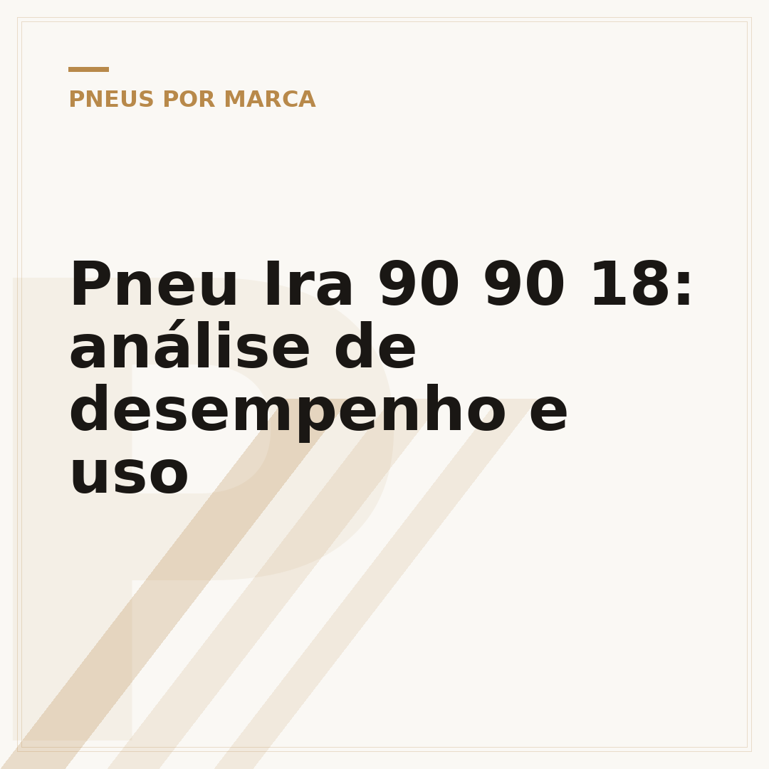 Pneu Ira 90 90 18: análise de desempenho e uso