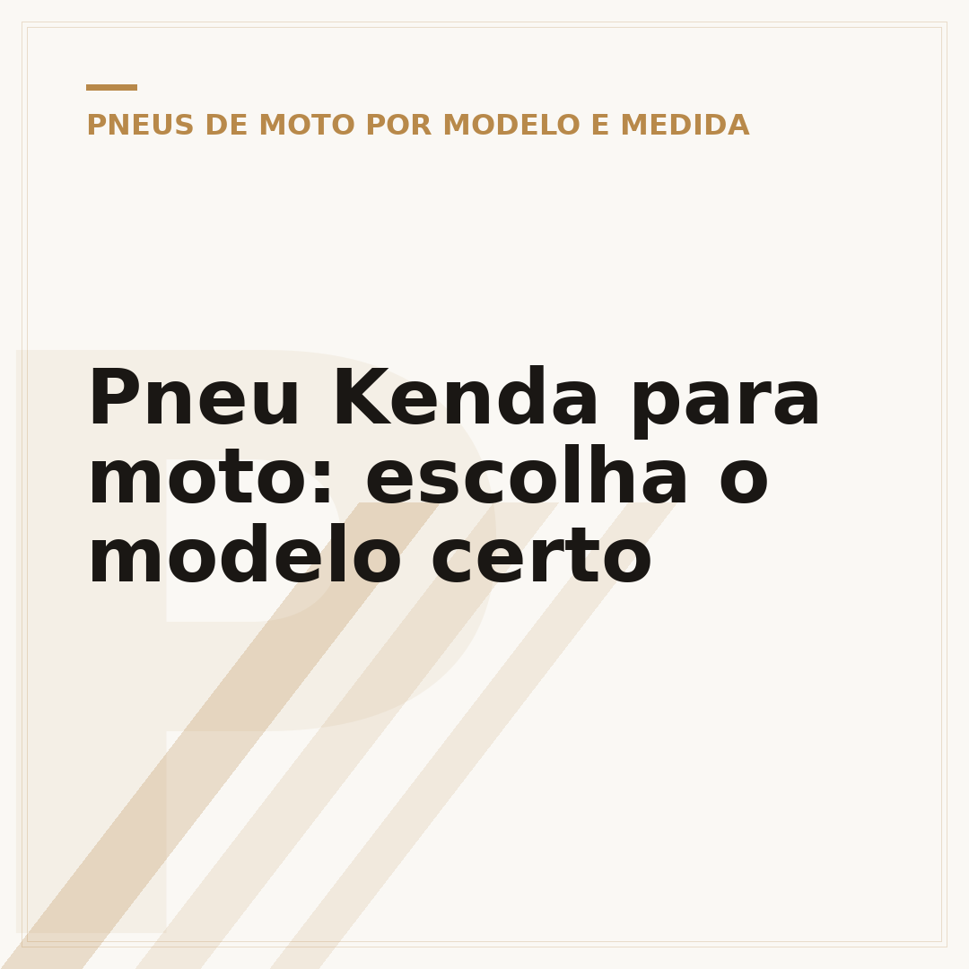 Pneu Kenda para moto: escolha o modelo certo