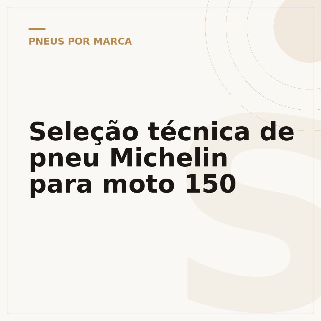 Seleção técnica de pneu Michelin para moto 150