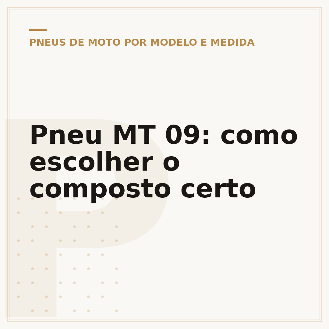 Pneu MT 09: como escolher o composto certo