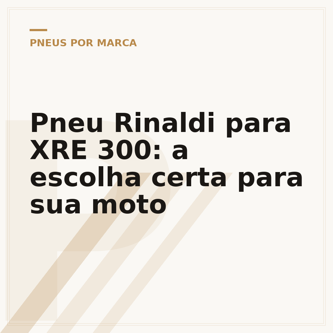 Pneu Rinaldi para XRE 300: a escolha certa para sua moto