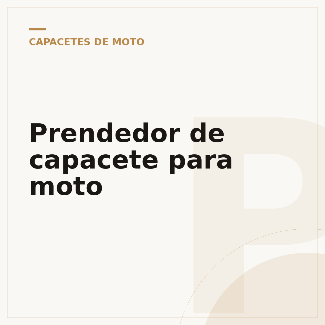 Prendedor de capacete para moto