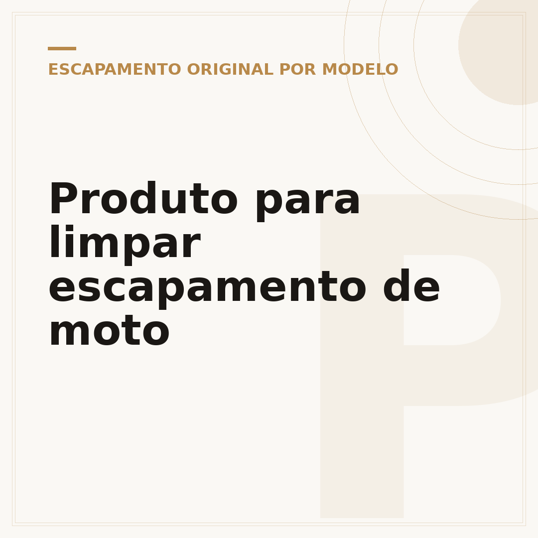 Produto para limpar escapamento de moto