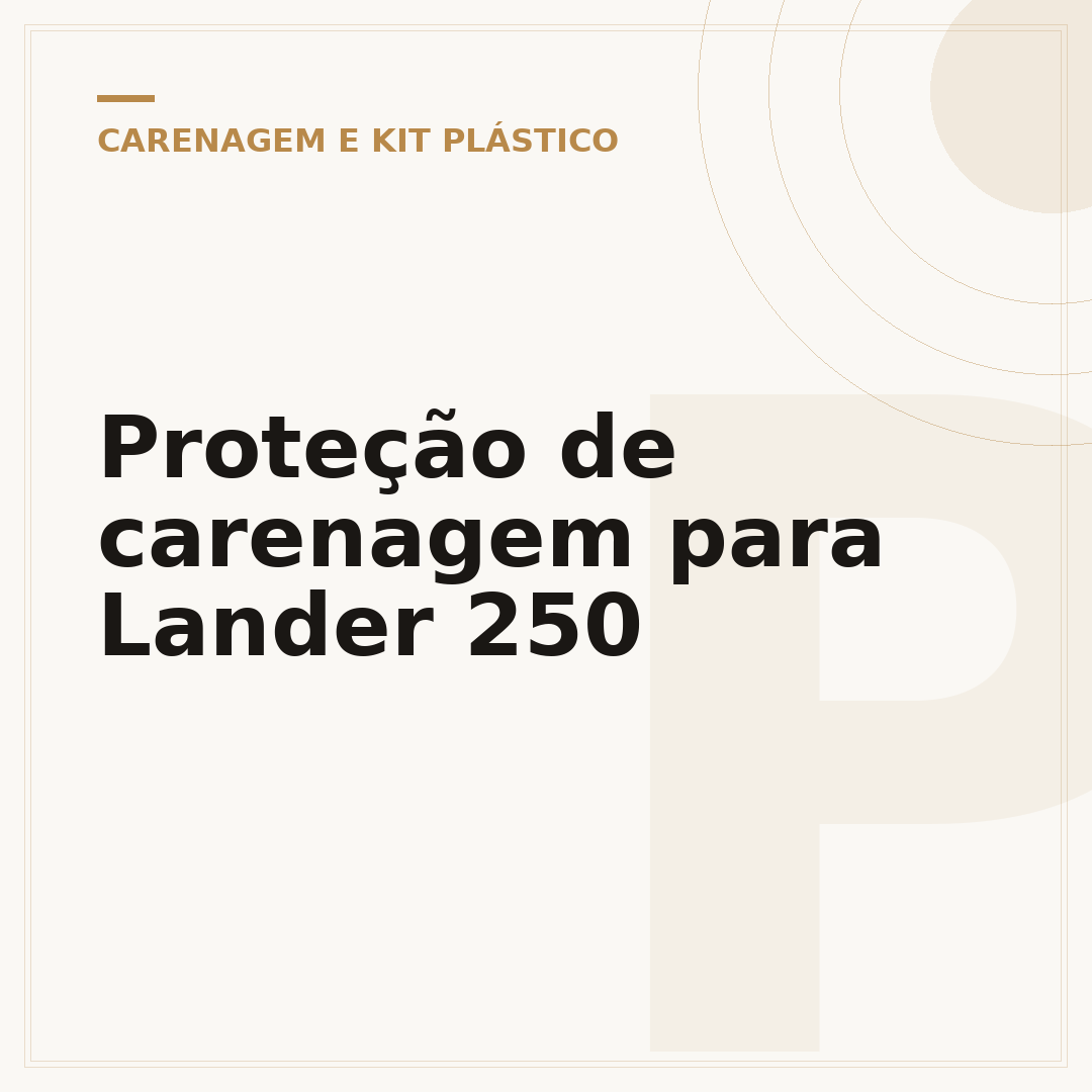 Proteção de carenagem para Lander 250