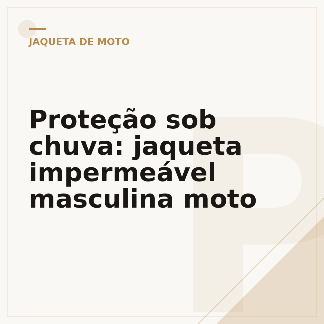 Proteção sob chuva: jaqueta impermeável masculina moto