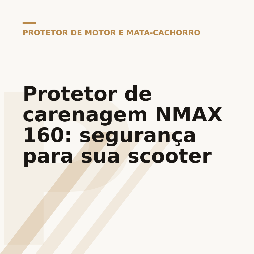 Protetor de carenagem NMAX 160: segurança para sua scooter
