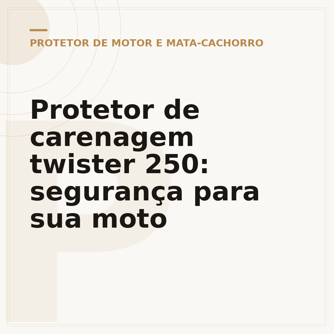 Protetor de carenagem twister 250: segurança para sua moto