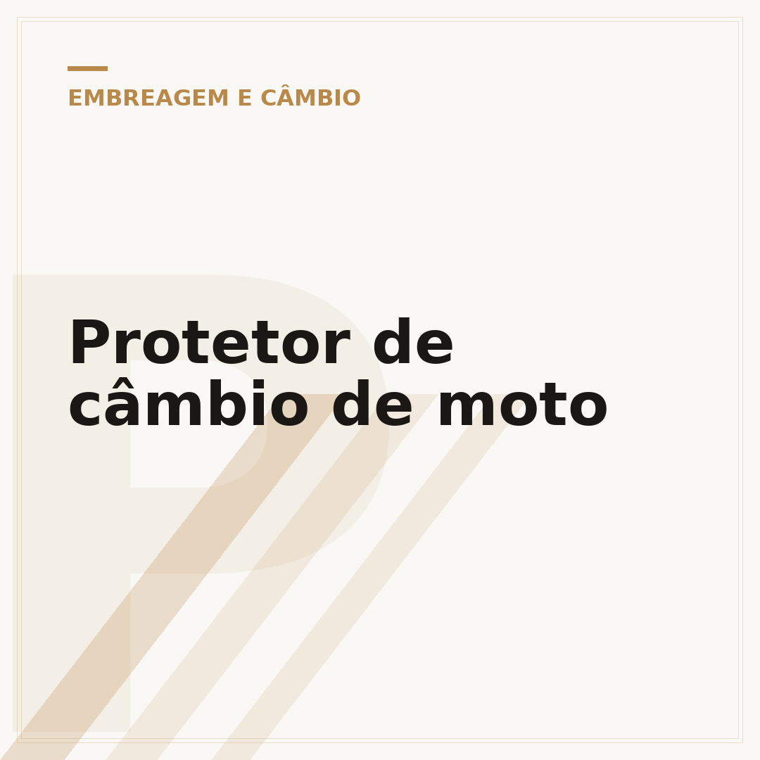 Protetor de câmbio de moto