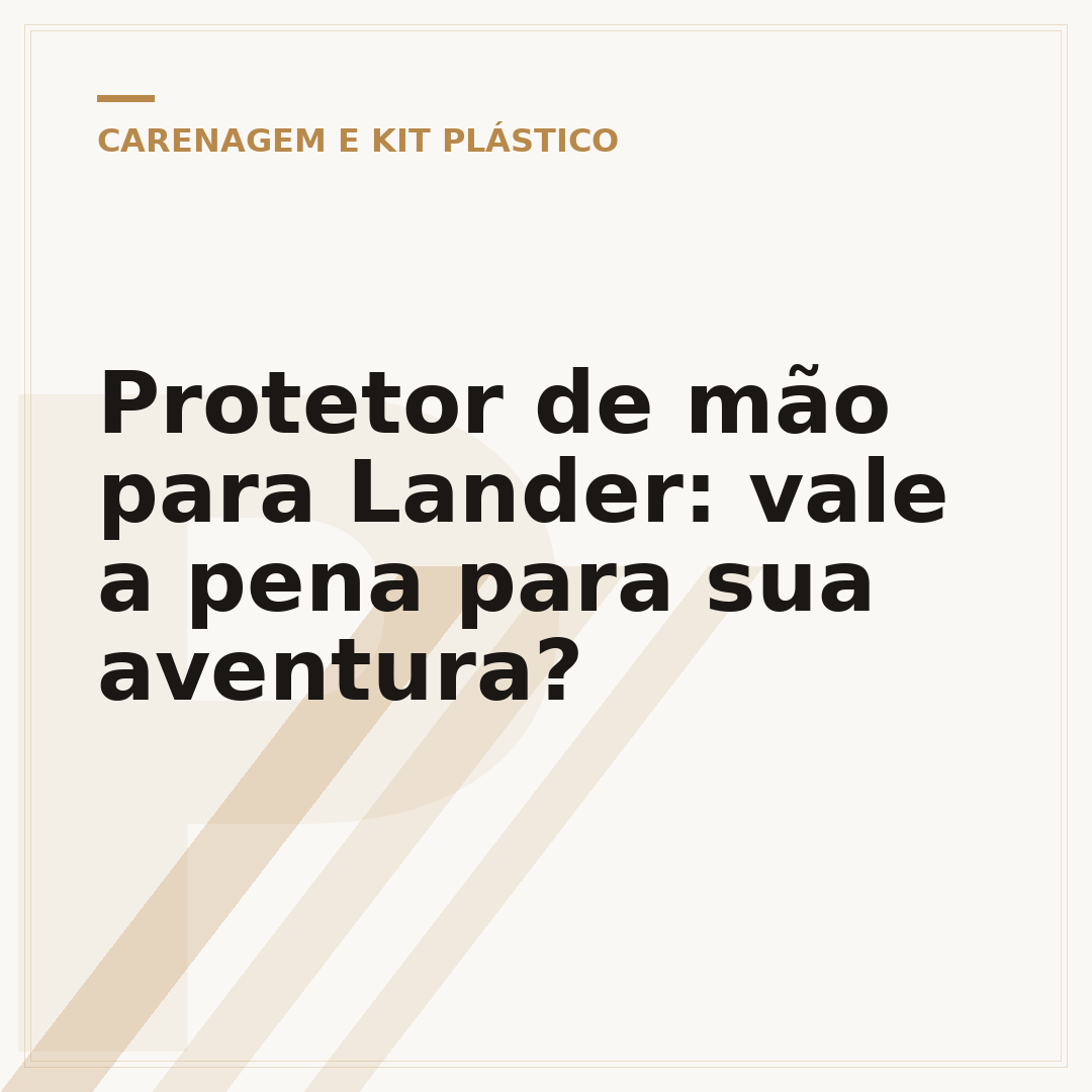 Protetor de mão para Lander: vale a pena para sua aventura?