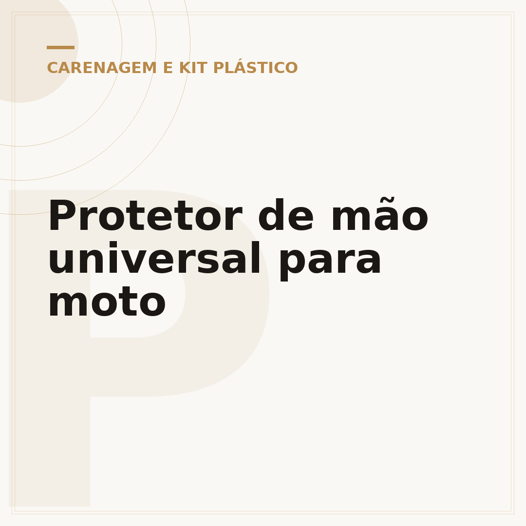 Protetor de mão universal para moto