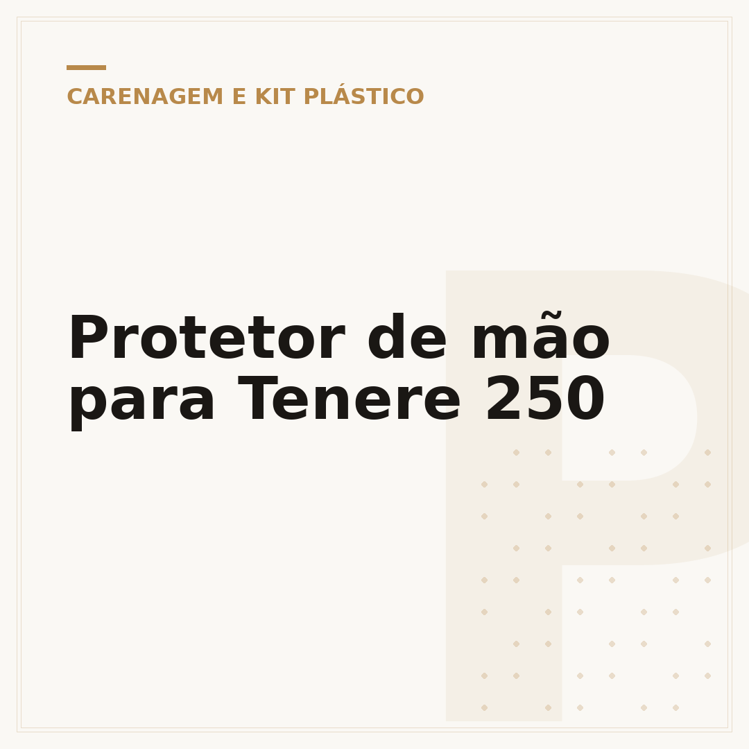 Protetor de mão para Tenere 250