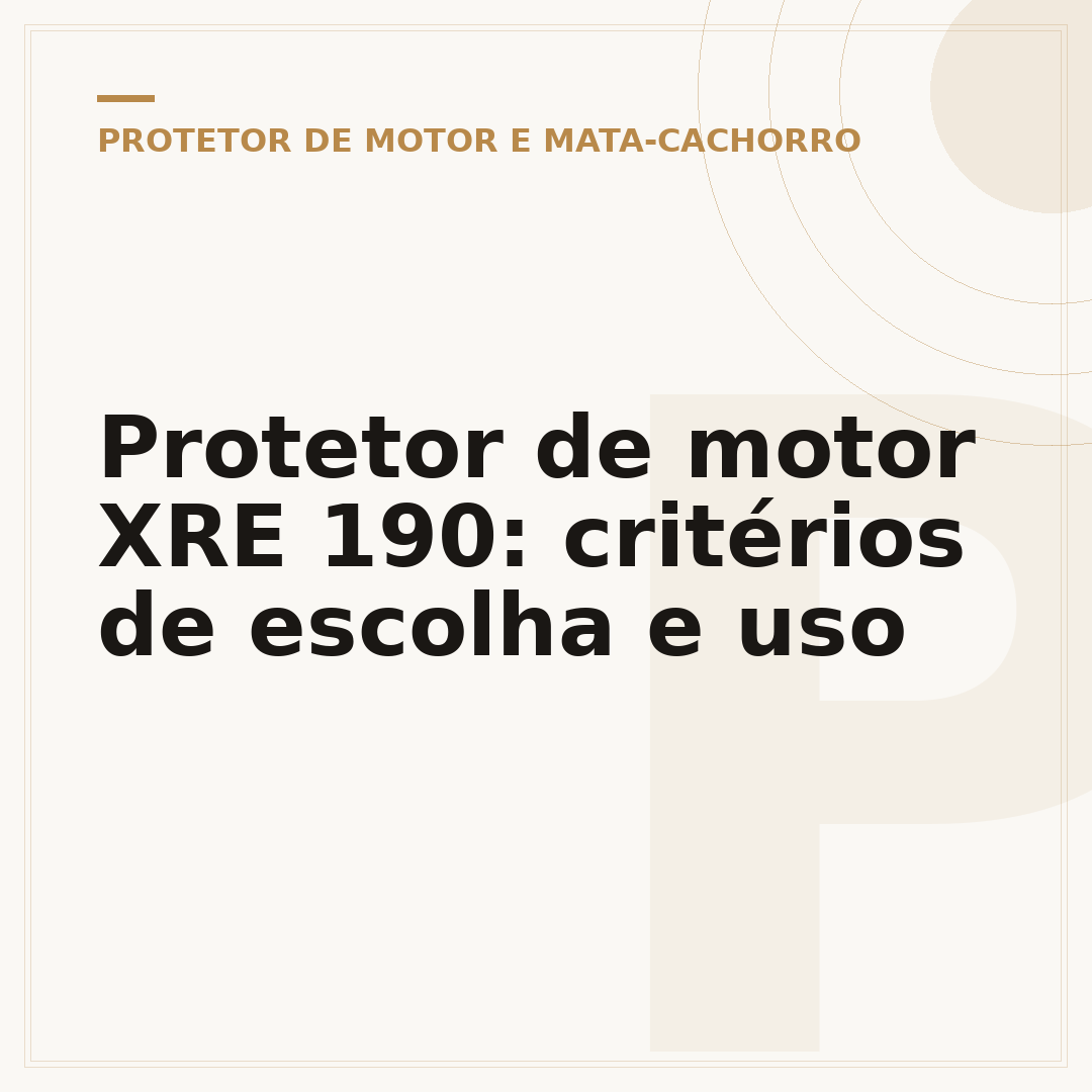 Protetor de motor XRE 190: critérios de escolha e uso