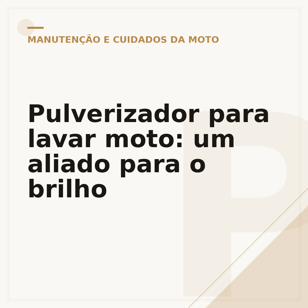 Pulverizador para lavar moto: um aliado para o brilho
