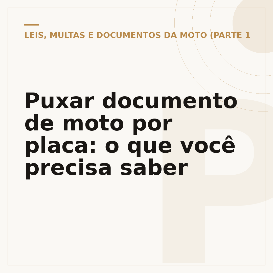 Puxar documento de moto por placa: o que você precisa saber