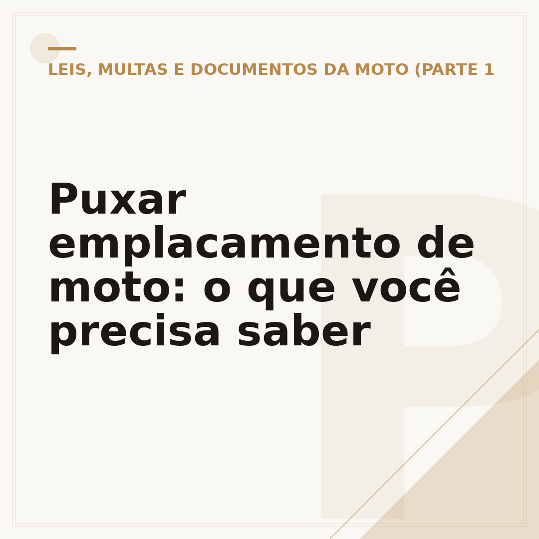 Puxar emplacamento de moto: o que você precisa saber