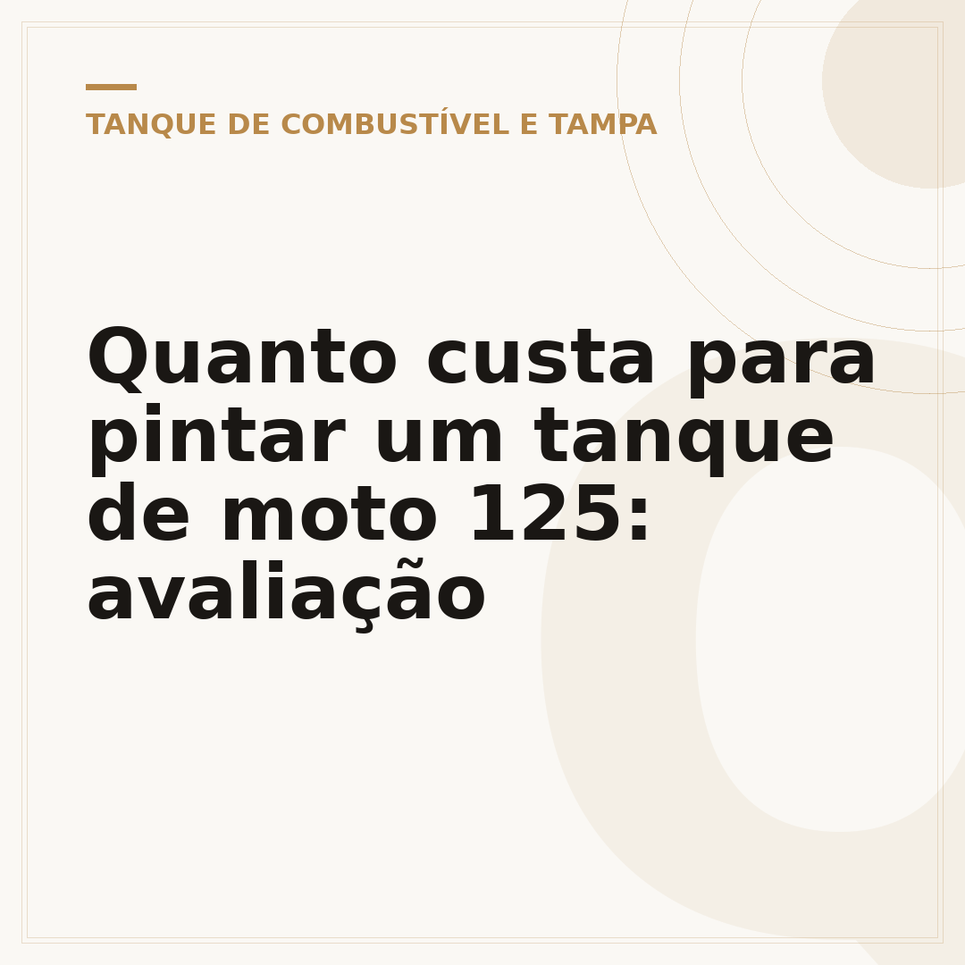 Quanto custa para pintar um tanque de moto 125: avaliação