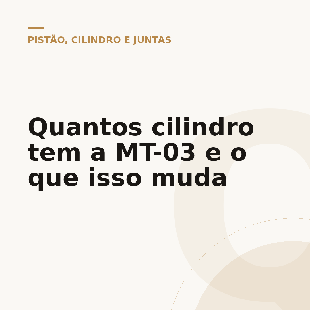 Quantos cilindro tem a MT-03 e o que isso muda