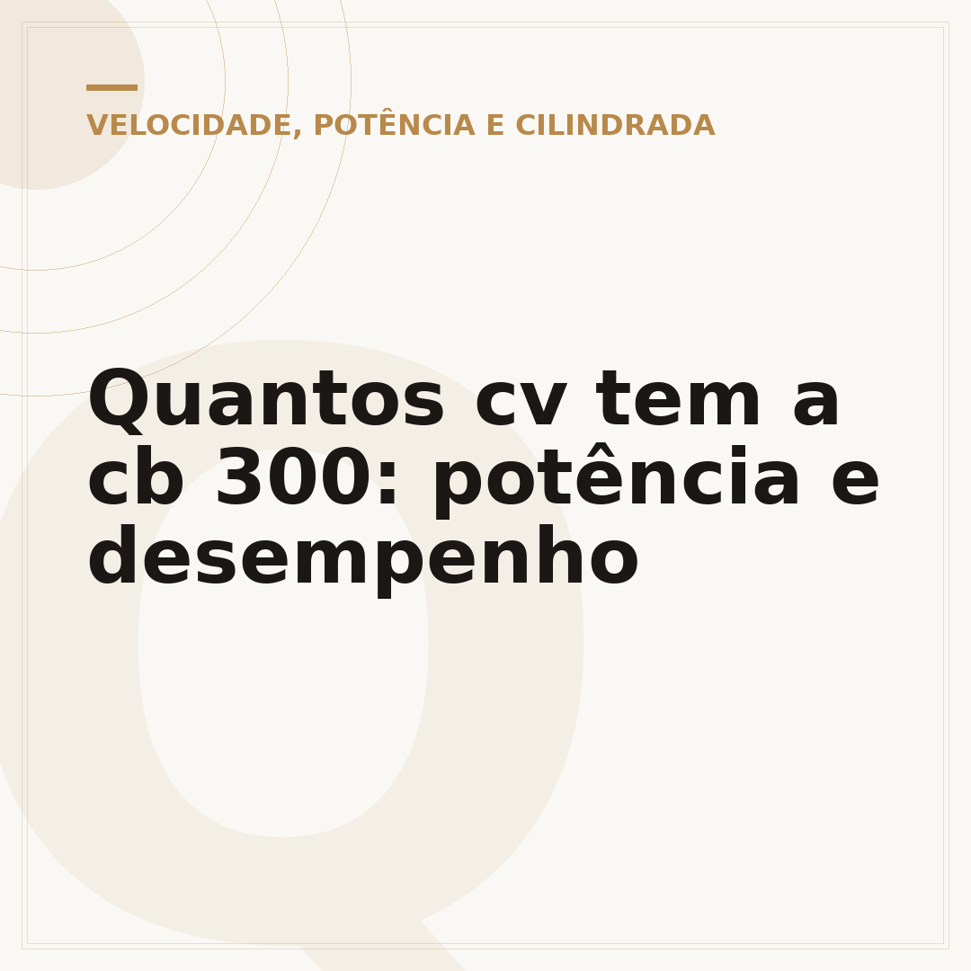 Quantos cv tem a cb 300: potência e desempenho