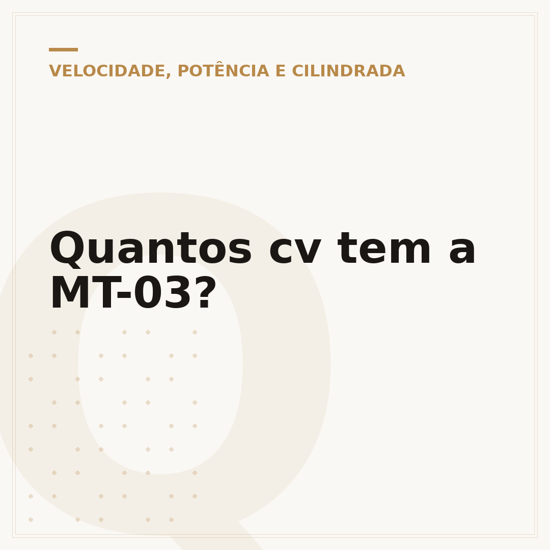 Quantos cv tem a MT-03?