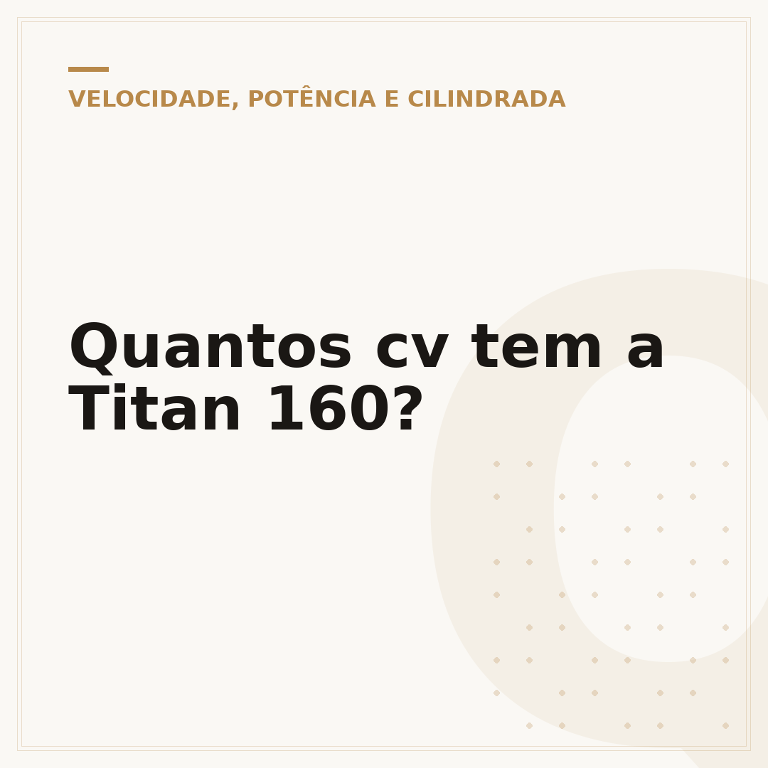 Quantos cv tem a Titan 160?
