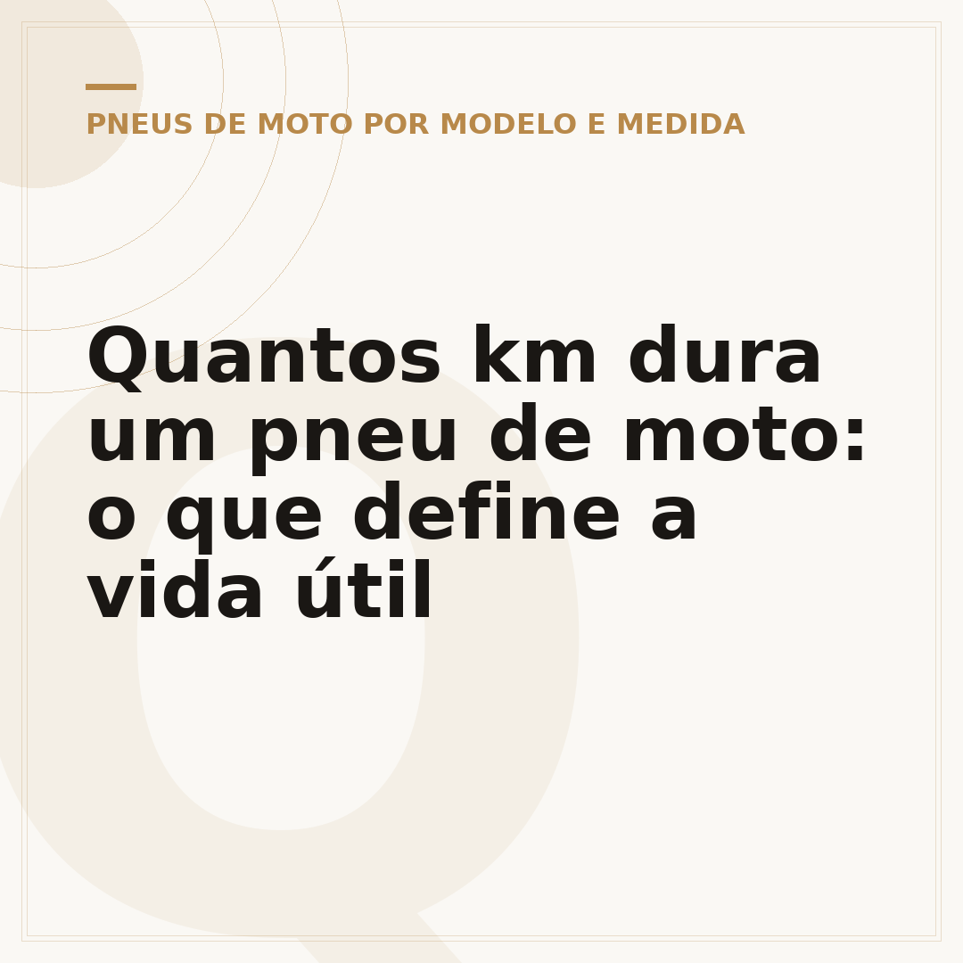 Quantos km dura um pneu de moto: o que define a vida útil