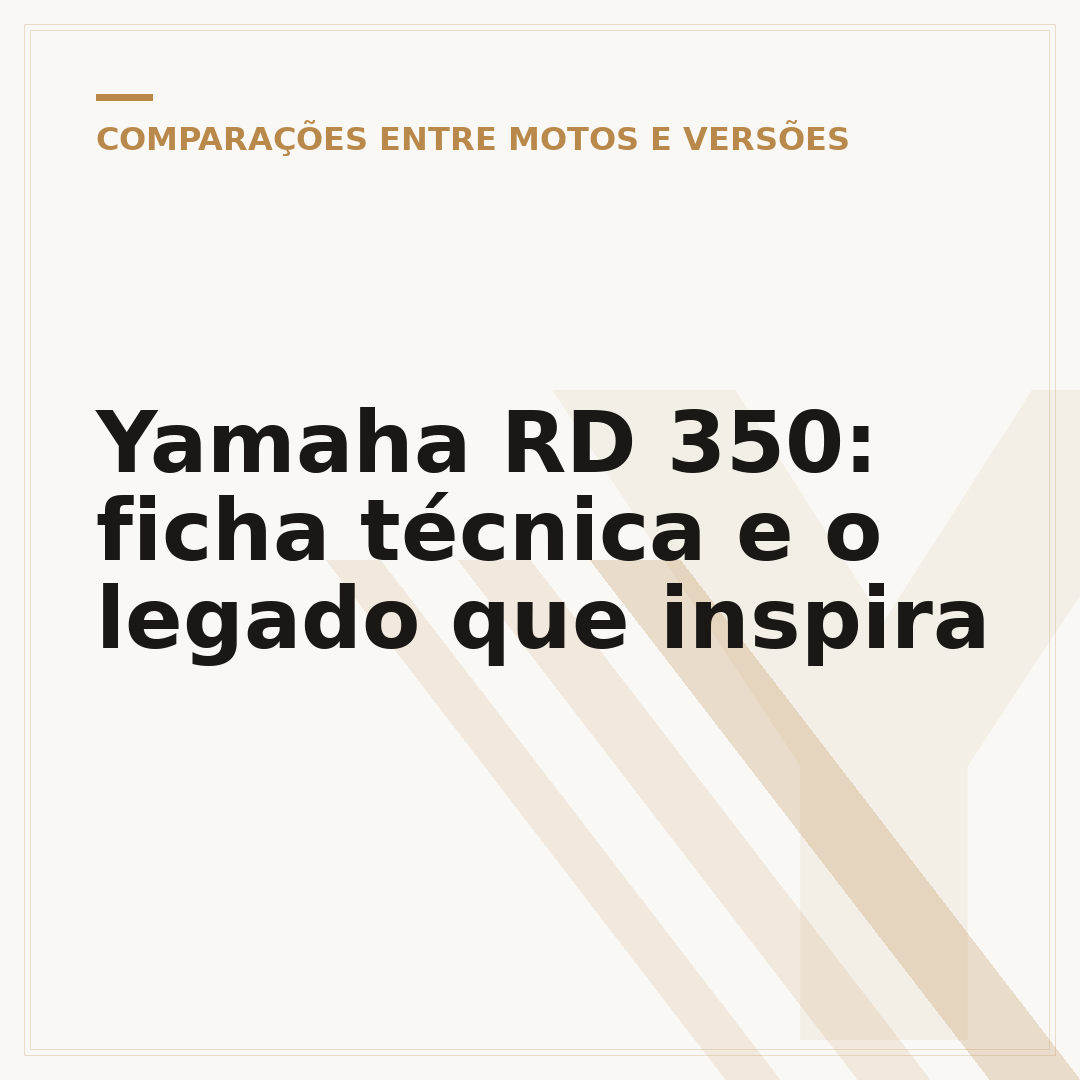 Yamaha RD 350: ficha técnica e o legado que inspira