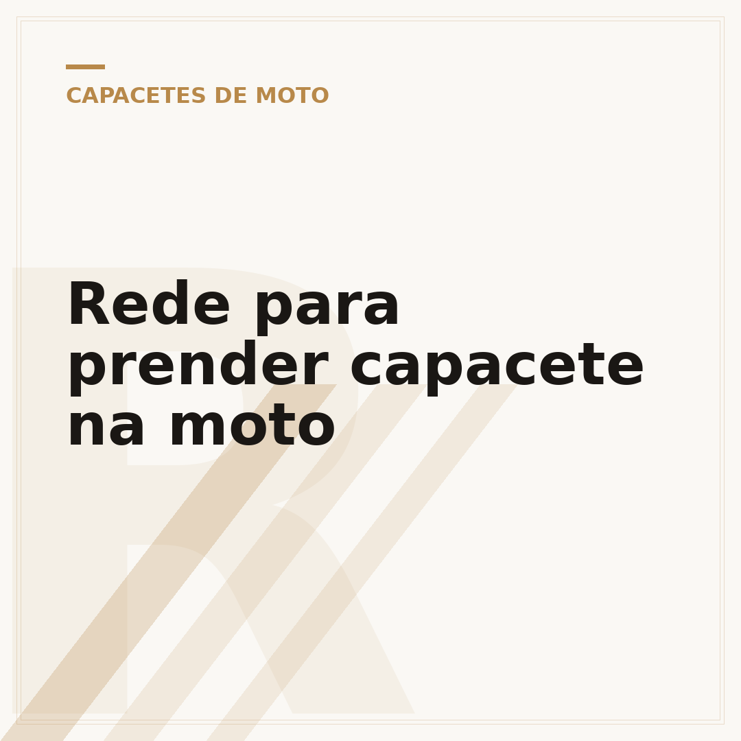 Rede para prender capacete na moto