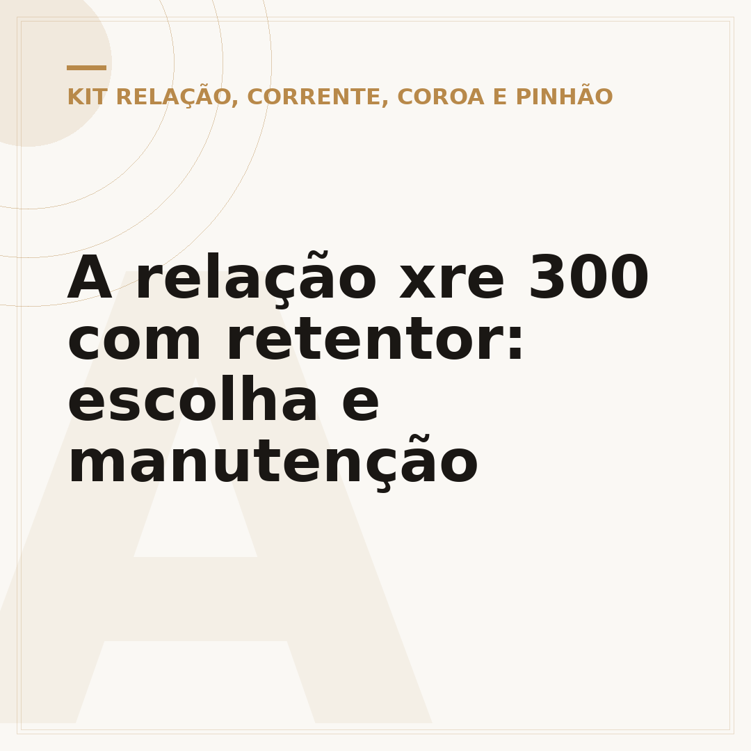 A relação xre 300 com retentor: escolha e manutenção