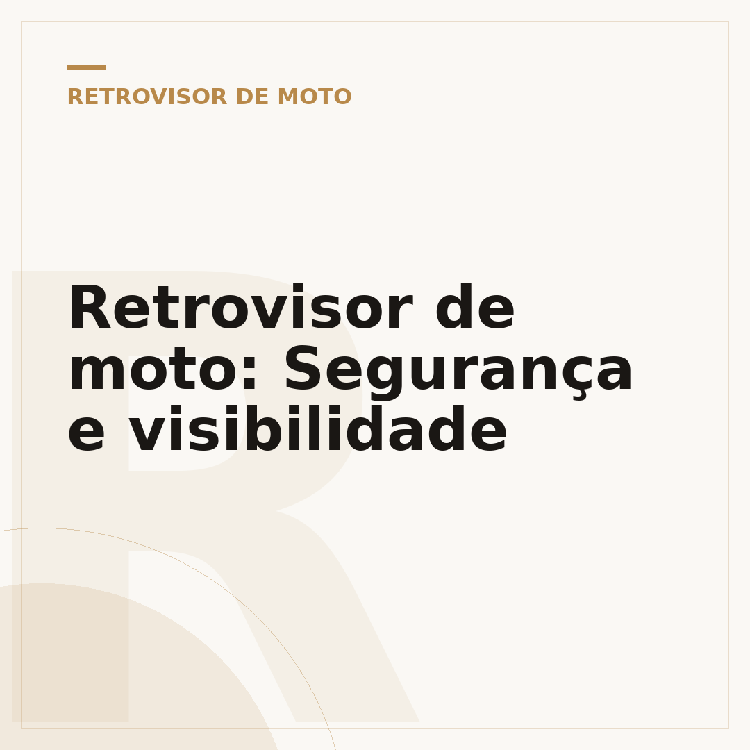 Retrovisor de moto: Segurança e visibilidade