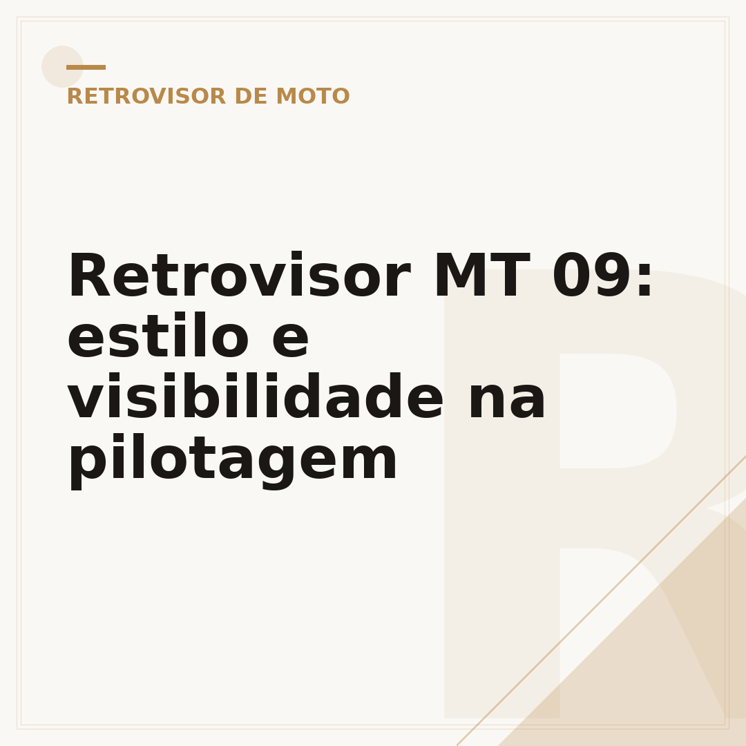 Retrovisor MT 09: estilo e visibilidade na pilotagem