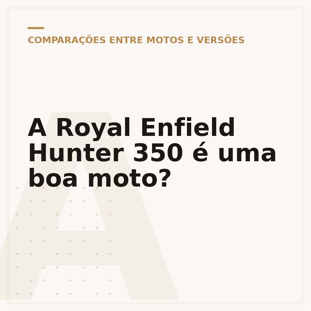 A Royal Enfield Hunter 350 é uma boa moto?