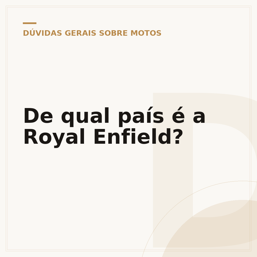 De qual país é a Royal Enfield?