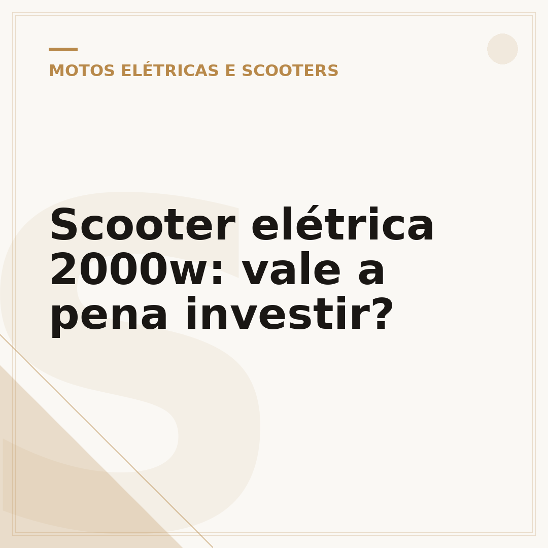 Scooter elétrica 2000w: vale a pena investir?