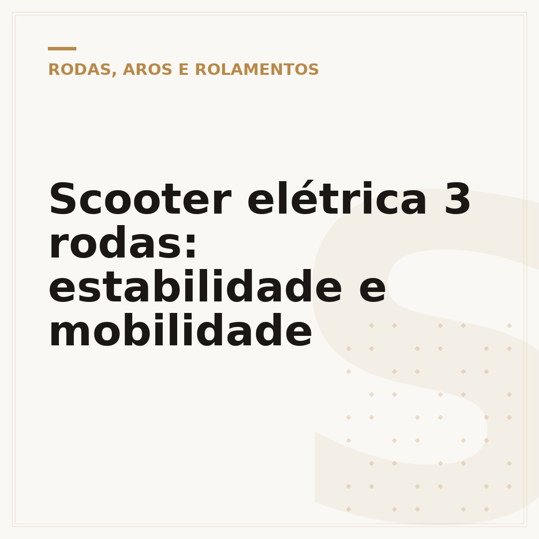 Scooter elétrica 3 rodas: estabilidade e mobilidade