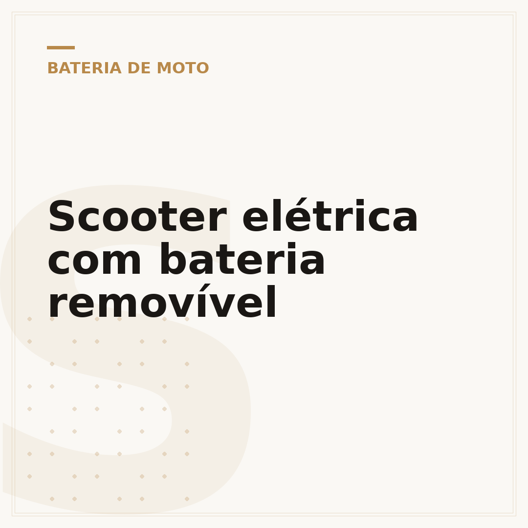 Scooter elétrica com bateria removível