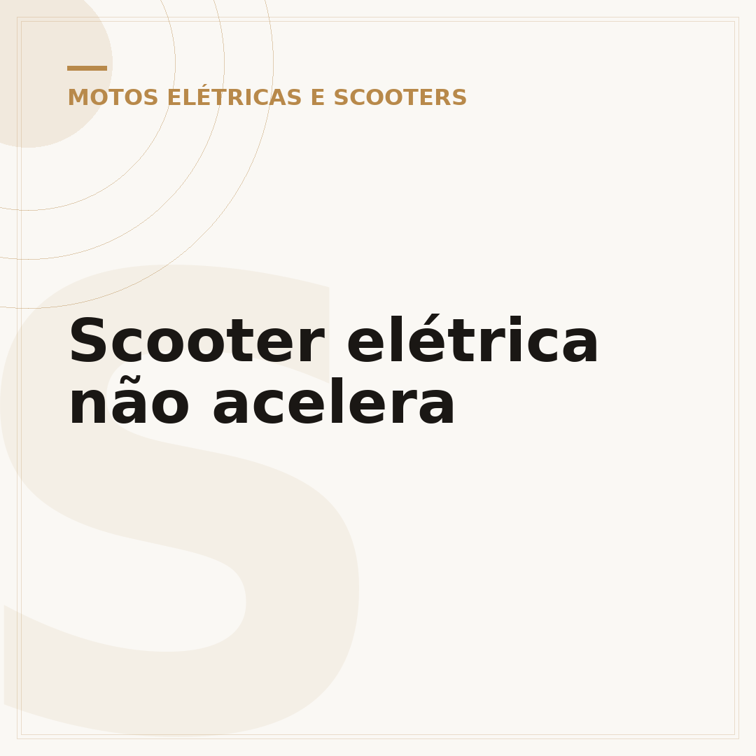 Scooter elétrica não acelera