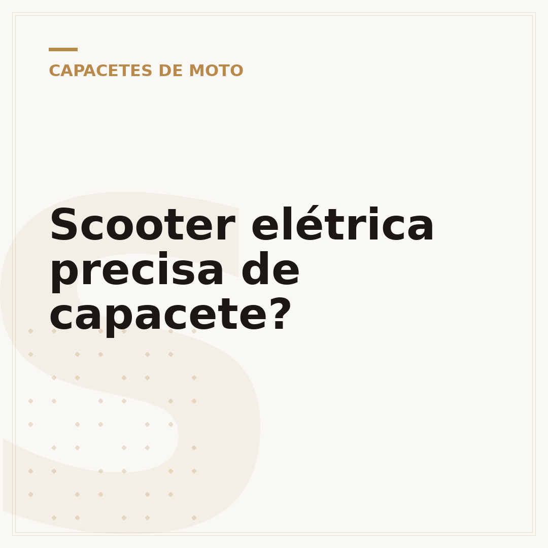 Scooter elétrica precisa de capacete?